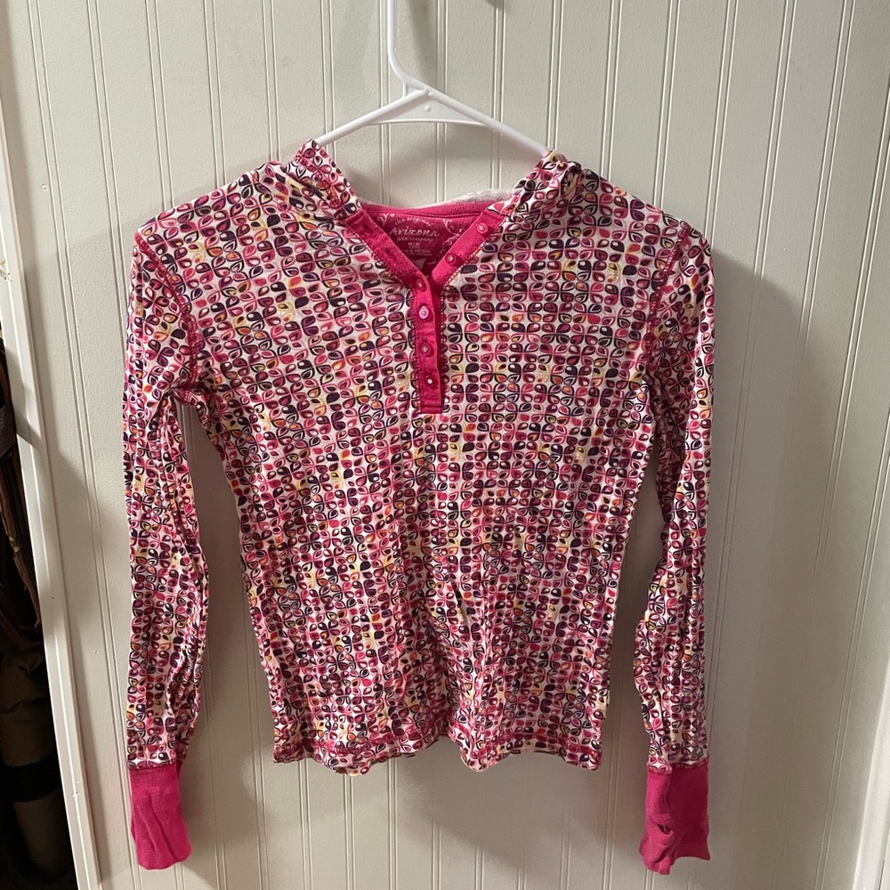 Arizona Jean Company Kids Pink Patterned Hoodie